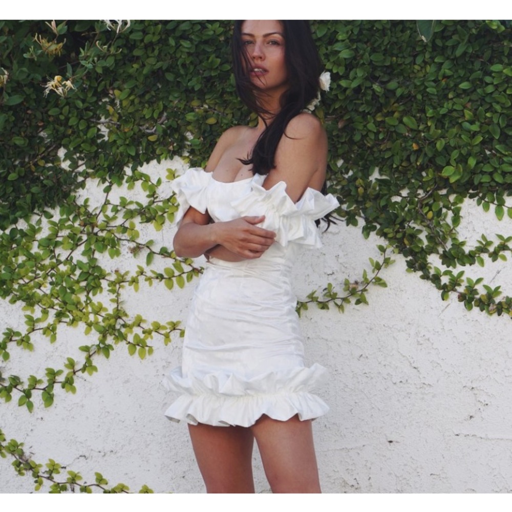 V-Chapman HOLLYHOCK DRESS IN VANILLA MACARON